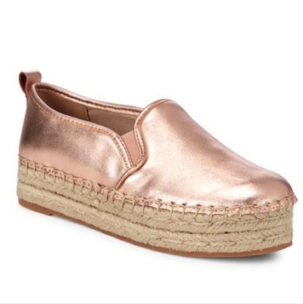Sam Edelman Carrin Espadrilles in Metallic Rose